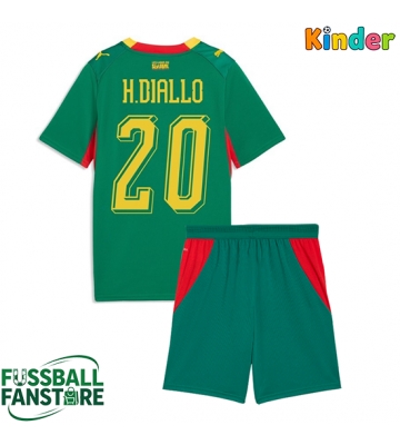 Senegal Habib Diallo #20 Replik Auswärtstrikot Kinder WM 2026 Kurzarm (+ Kurze Hosen)